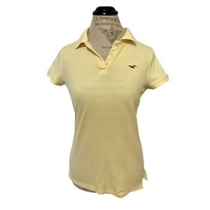 Yellow Hollister Polo Shirt 